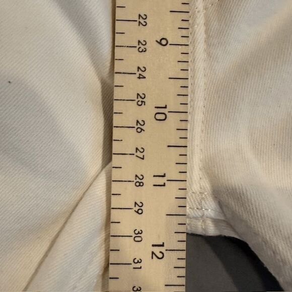 RE/DONE 70s Stove Pipe Jeans in Vintage White Stretch High Rise Size 28 - Picture 12 of 15